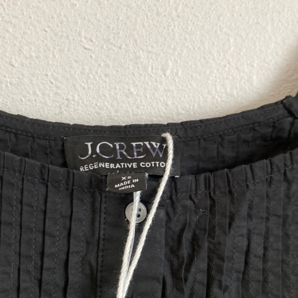 J.‎ Crew Women's Pintuck Peplum Top Black XS - Picture 4 of 6